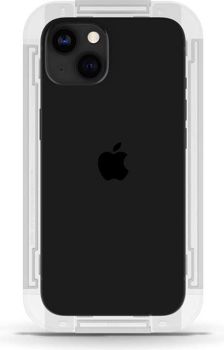 Actual product image Spigen EZ FIT Tempered Glass Screen Protector With Mounting Frame Apple iPhone 13 Mini 2-pack (2 Piece, Apple iPhone 13 mini)