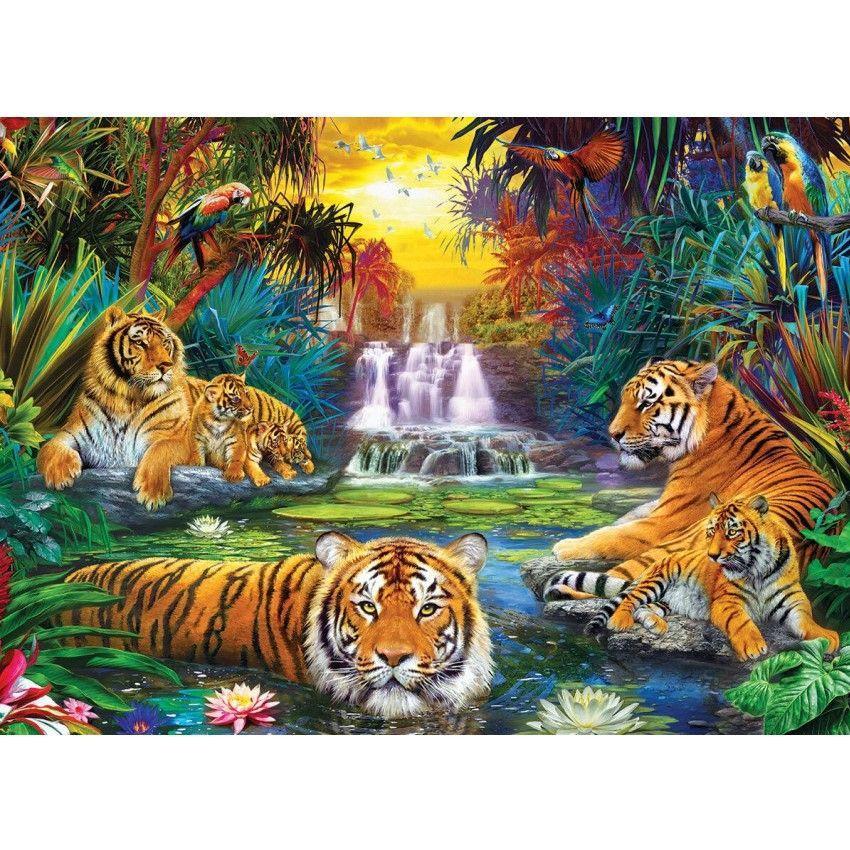 Thumbnail - Eurographics Ein Garten Eden für Tiger (500 Teile)