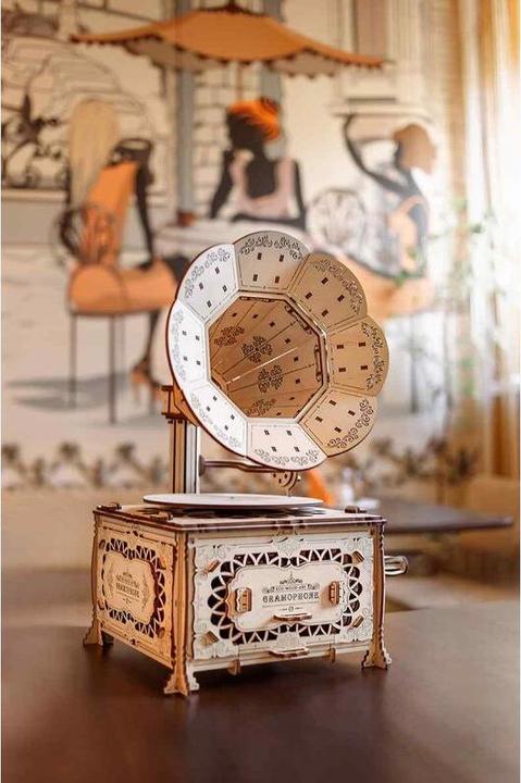 Image du produit Eco Wood Art Grammophone - Kit de construction en bois 3D