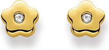 Immagine prodotto Natsumi Schmuck Orecchini con fiore in oro 18K/750 (Oro giallo 750/18 K Oro giallo)