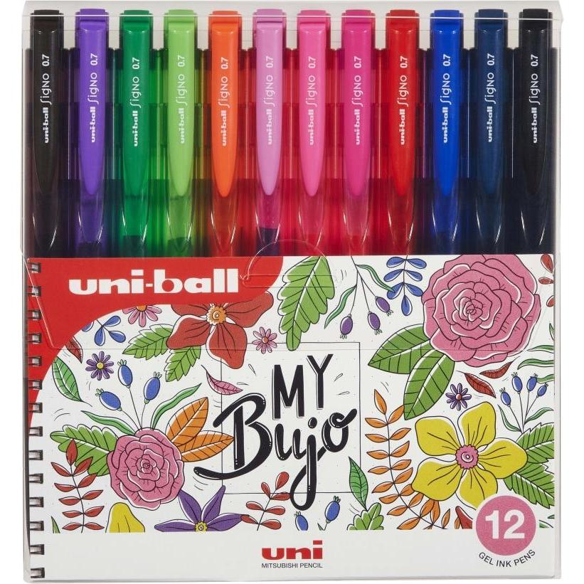 Posca, Schreibstifte, Signo (Rot, Grün, Goldgelb, Rosa, hellrosa, braun-schwarz, Mandarin Orange, Hellgrün, Schwarz, Bla...