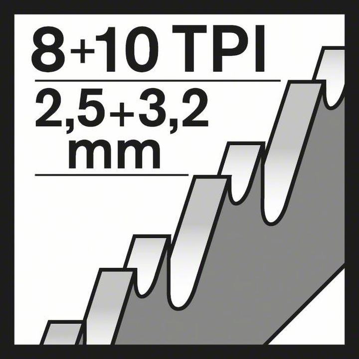 Produktbild Bosch Professional Zubehör Säbelsägeblatt S 1126 CHF, Heavy for Metal, 5er-Pack