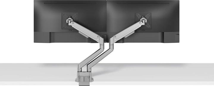 Produktbild Neomounts Tischhalterung duo 100x100 9kg/17-32"/silber/voll beweglich (Tisch, 32.01")