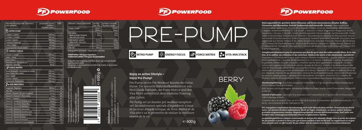 Image du produit Powerfood Pre-Pump (1 pcs, 600 g)