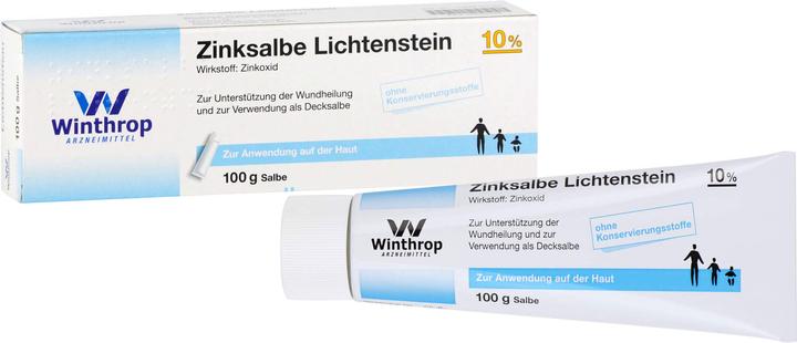 Produktbild Zentiva Zinksalbe Lichtenstein 10 %, 100 g SAL