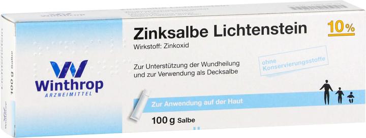 Produktbild Zentiva Zinksalbe Lichtenstein 10 %, 100 g SAL