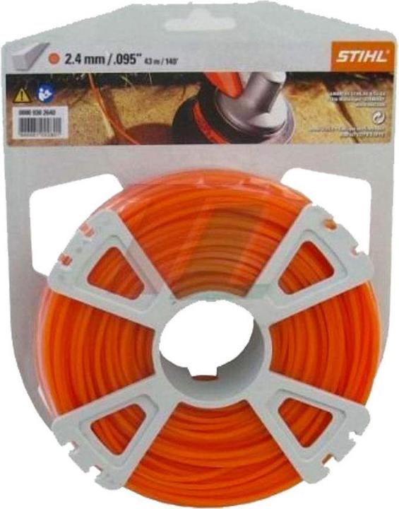 Actual product image Stihl 9302339 Mowing string round 2.4 mm x 41m, orange (Weed whacker, Trimmer line + line spool)