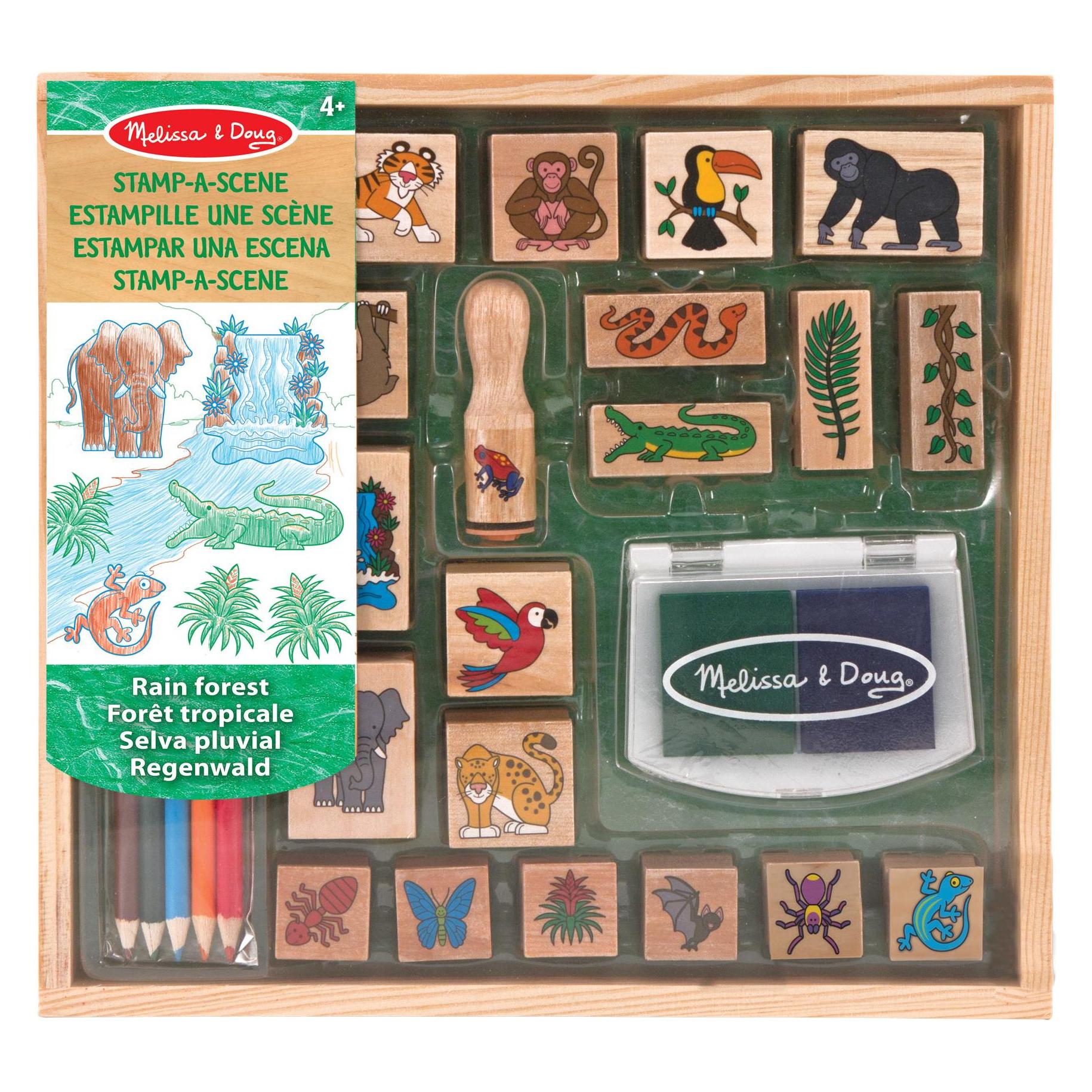 Spin Master Melissa & Doug – Stempelset – Regenwoud