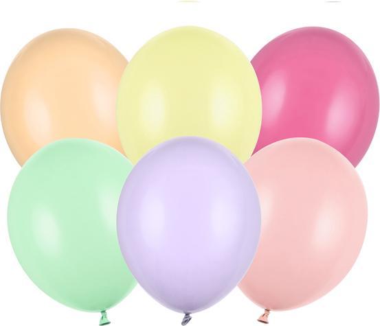 Partydeco Strong Balloons 23cm, Pastel Mix (1 pkt / 50 pc.) (50x)