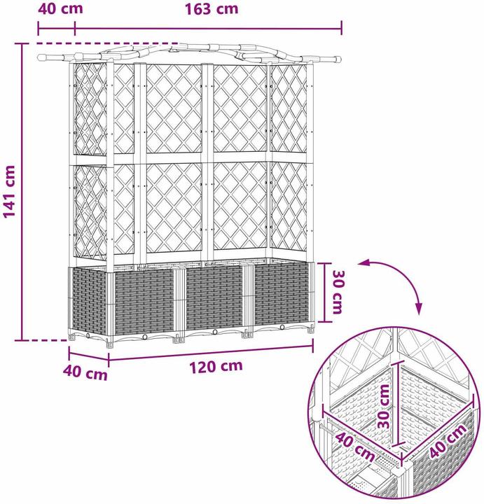 Immagine prodotto vidaXL Hochbeet