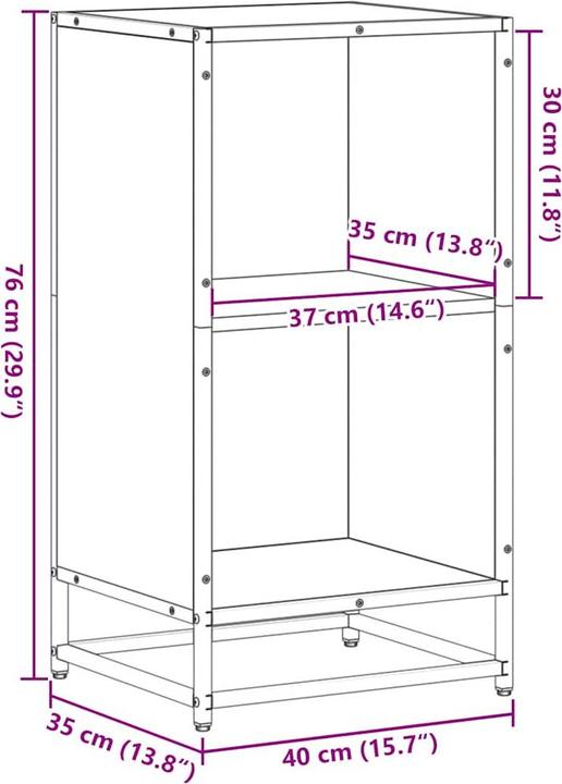 Image du produit vidaXL Bücherregal (40 x 35 x 107.50 cm)