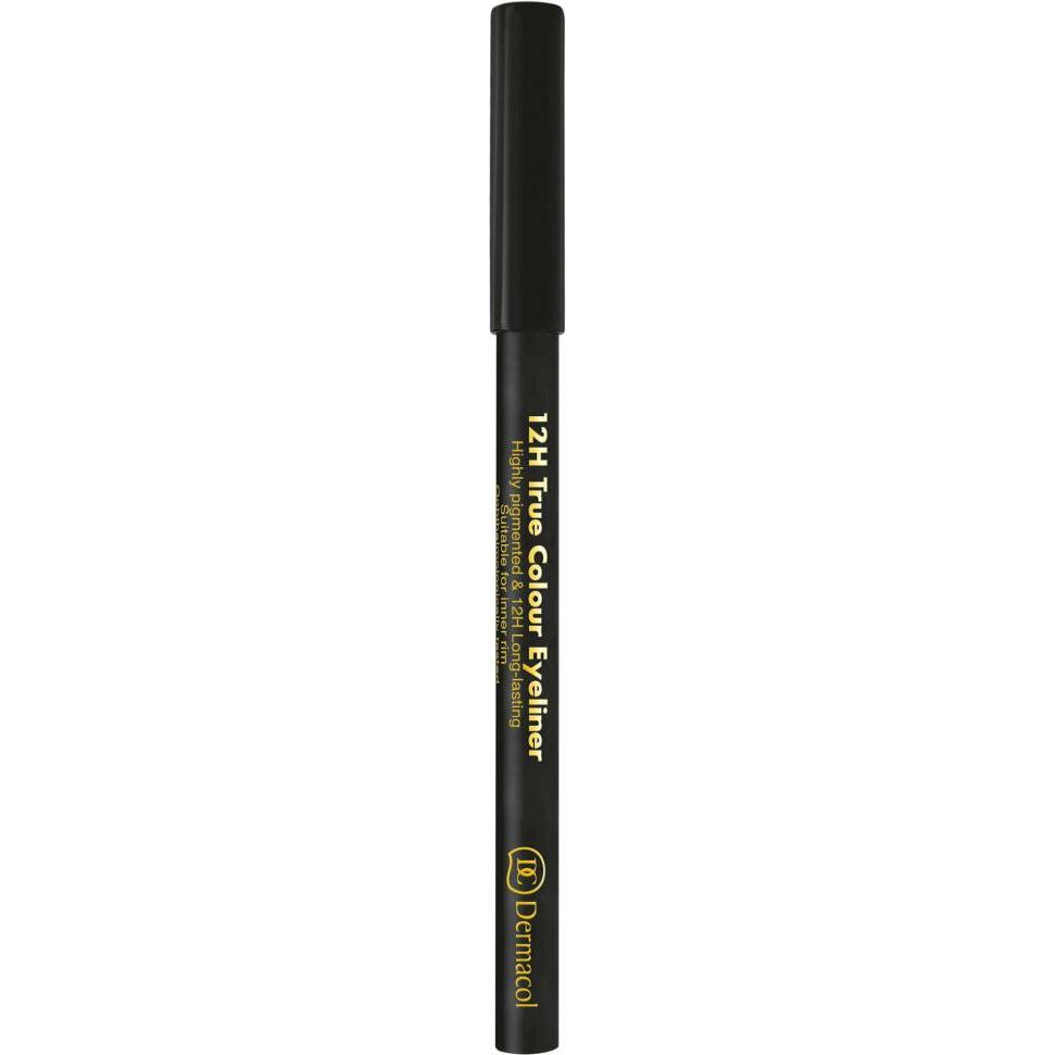 Dermacol, Eyeliner + Kajal, 12H True Colour (8 Black)