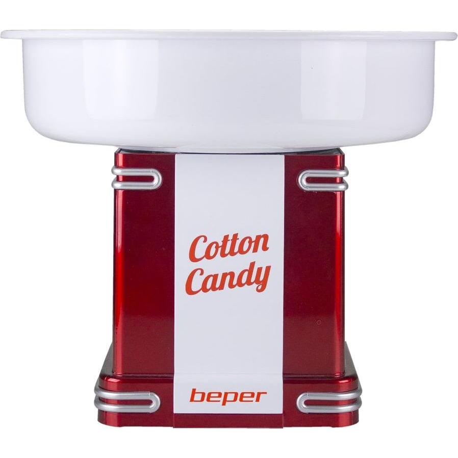 Beper 90.396Y Zuckerwattemaschine, Fun Kitchen, Weiss, Rot