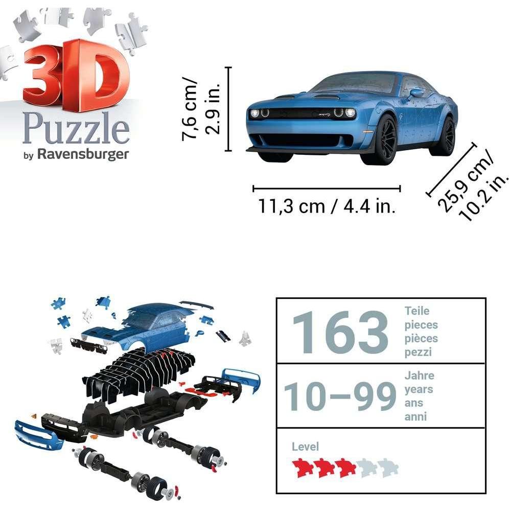 Thumbnail - Ravensburger Dodge Challenger SRT Hellcat Redeye Widebody - Das stärkste Muscle Car der Welt (108 Teile)