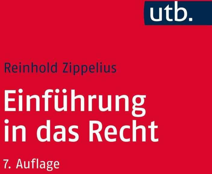 Produktbild Einführung in das Recht (Deutsch, Reinhold Zippelius, 2017)