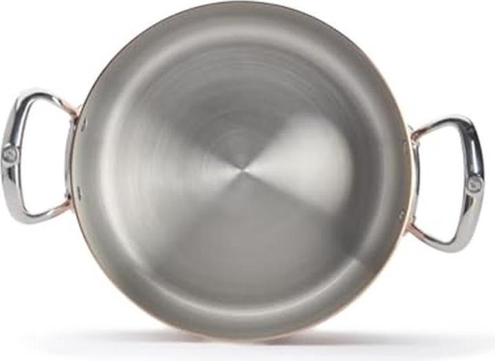 Image du produit de Buyer Inocuivre Casserole avec couvercle (27.90 cm, Casserole, Cuivre, Acier inoxydable)