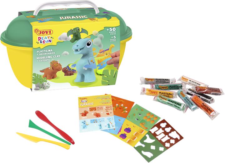 Actual product image Jovi Play&Fun Plastilin-Dinosaurier