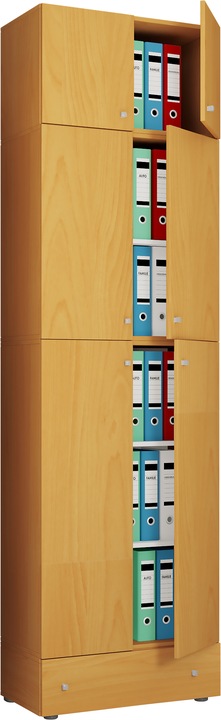 Produktbild VCM Büroschrank Aktenschrank Lona 5-fach Schublade Tür (70 x 39 x 240 cm)