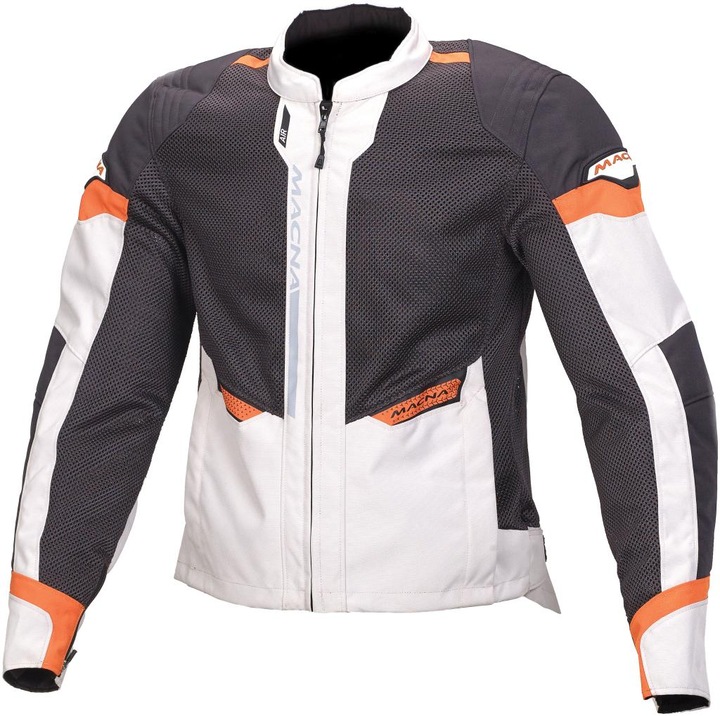 Produktbild Macna EVENT Textiljacke hell grau-schwarz-orange XXL (Herren, XXL)