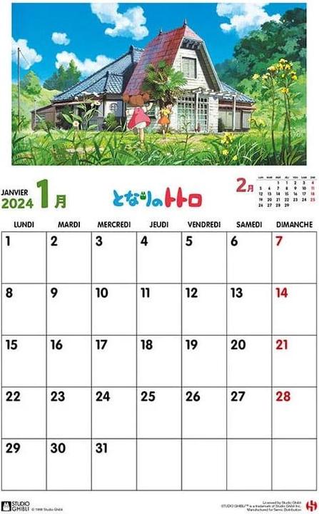 Produktbild Semic Studio Ghibli Kalender 2024 *Englische Version*