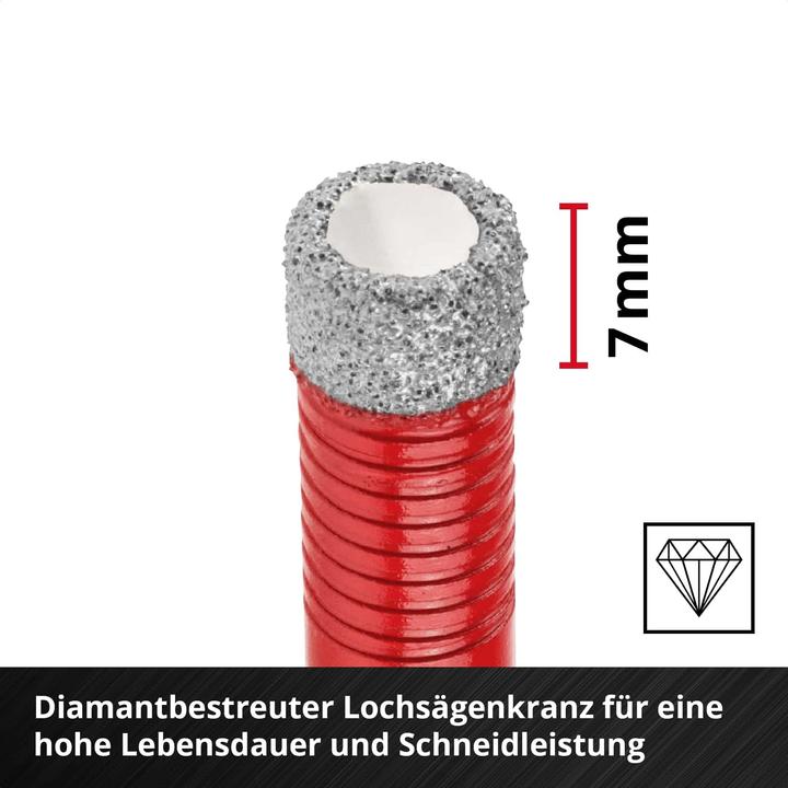 Actual product image Einhell Diamond tile drill bit set, 500404, XS case, 4-piece (5-10 millimetres)