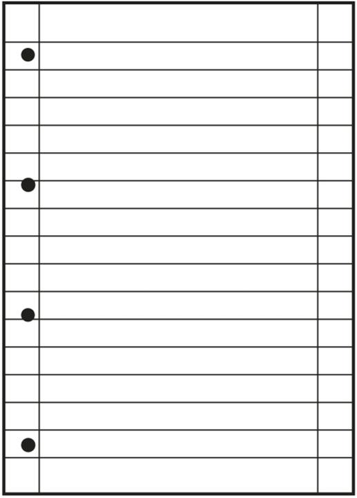 Nährwerte und Zutaten Oxford Ringbucheinlagen, DIN A4, liniert, 50 Blatt