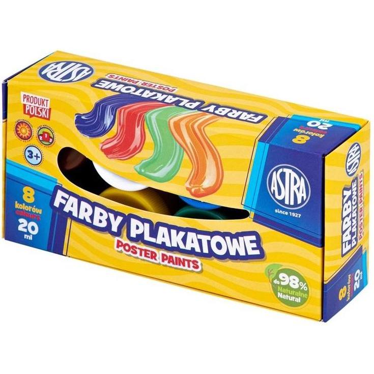 Astra Plakatfarben 8 Farben 20ml (20 ml) (54627190)