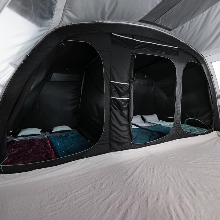Image du produit Quechua Tente de camping à arceaux 6 places 3 chambres, Arpenaz 6.3 F&B (Auvent, 25.75 kg, 6 personnes)