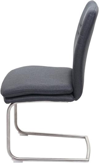 Image du produit Swisshandel24 6x chaise de salle à manger HWC-H70, chaise de cuisine à piétement luge chaise, tissu/textile inox