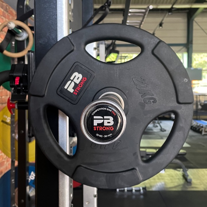 Immagine prodotto Perform Better PB Strong Piastra per pesi a 3 maniglie gommata nera (pz) (1 x 20 kg)