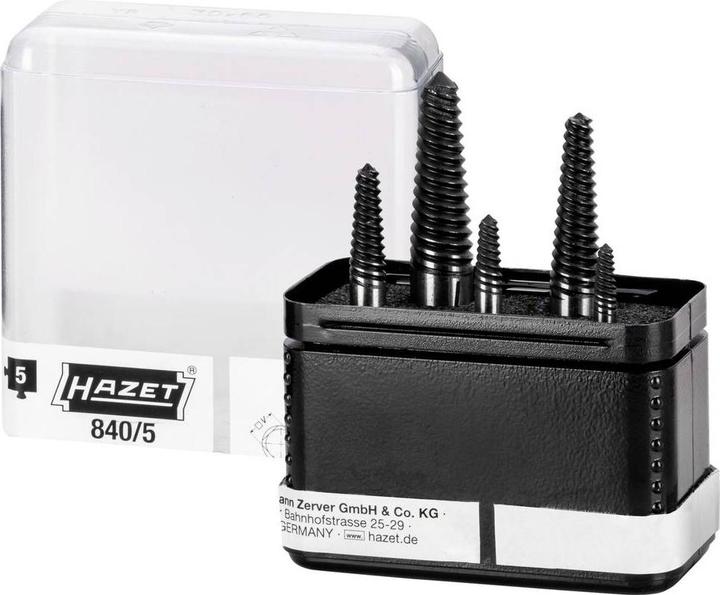 Image du produit HAZET Jeu d'extracteurs des vis 840/5 ∙ Nombre d'outils : 5