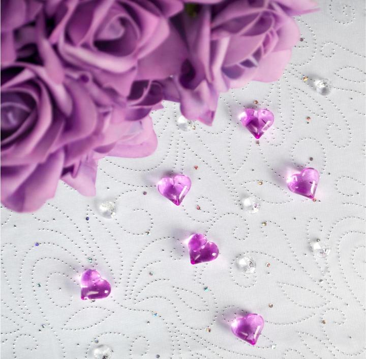 Productafbeelding Partydeco Strooidecoratie diamanten 1,2 cm, 100 stuks, transparant (100 Pcs.)