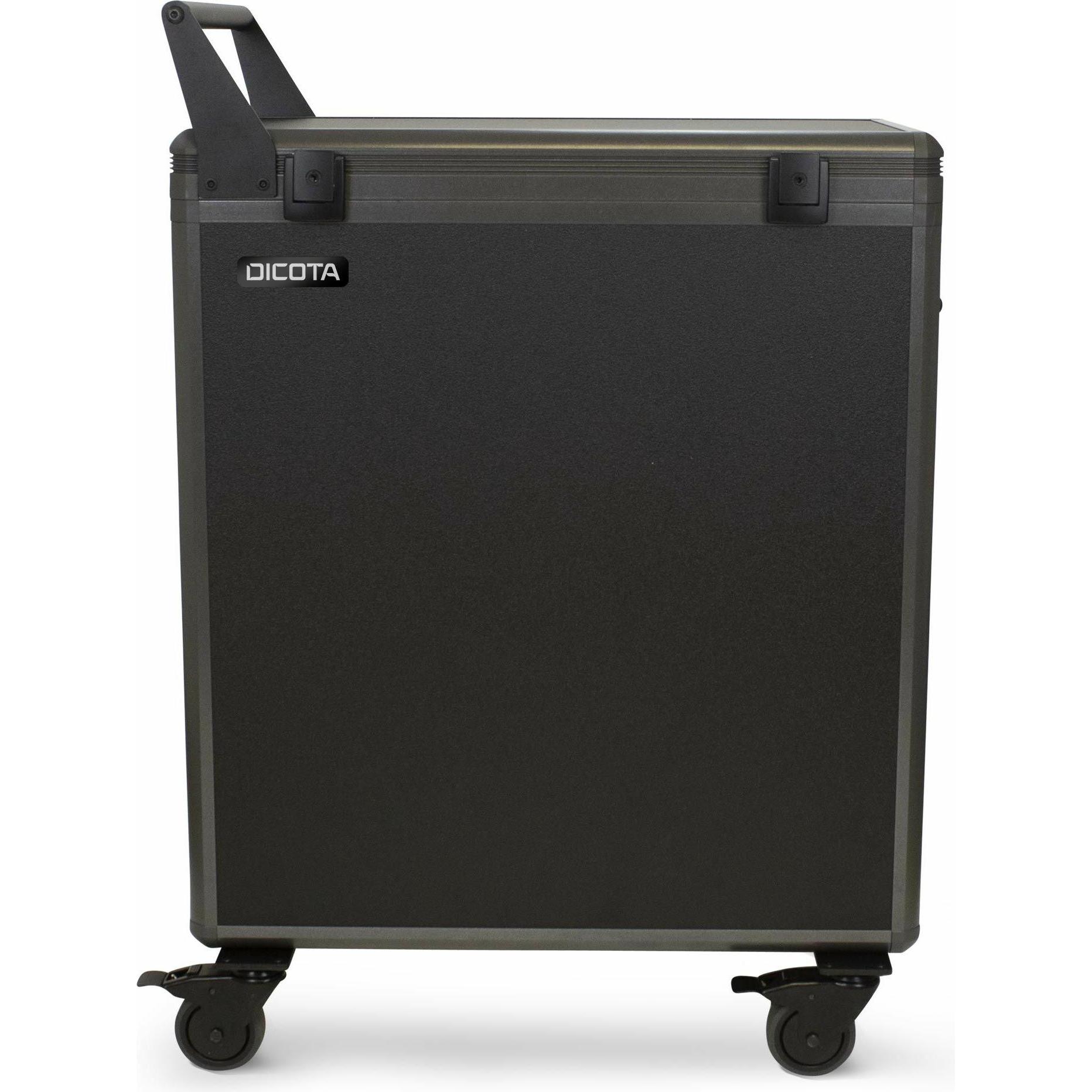 Dicota Charging Trolley for 14 Laptops EU version, Notebookwagen, Schwarz