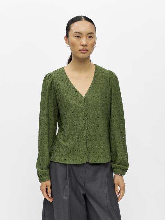 Image du produit Object V-Ausschnitt Puffärmel Bluse (M)