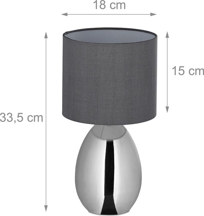 Immagine prodotto Relaxdays Nachttischlampe 2er Set (E14)