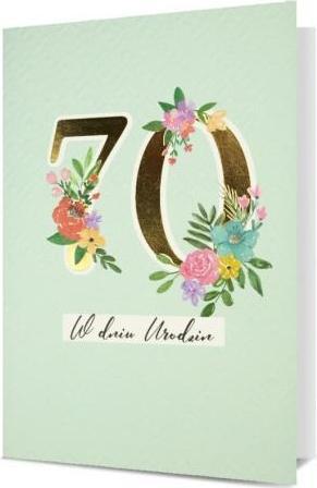 Nuance Karte B6 Geburtstag 70