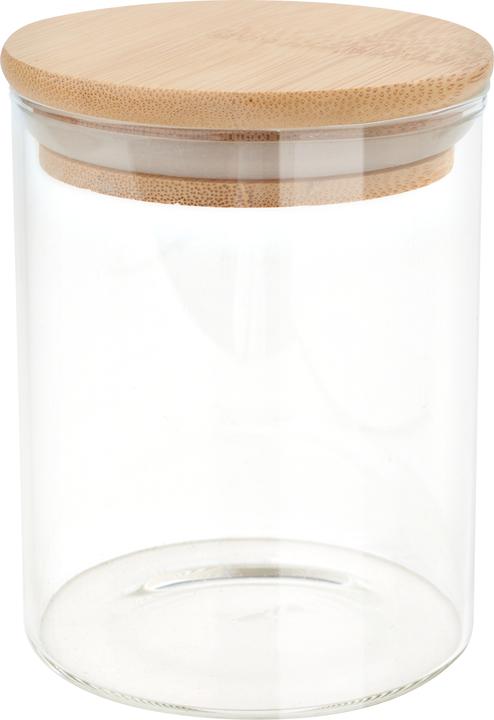 VBS Bocal à provisions "Bomo" avec couvercle en bambou (0.40 l)