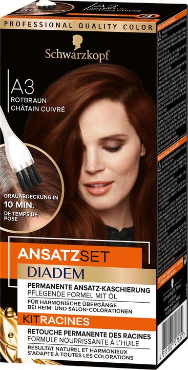 Produktbild Schwarzkopf Ansatzset Diadem (A3 Rotbraun)