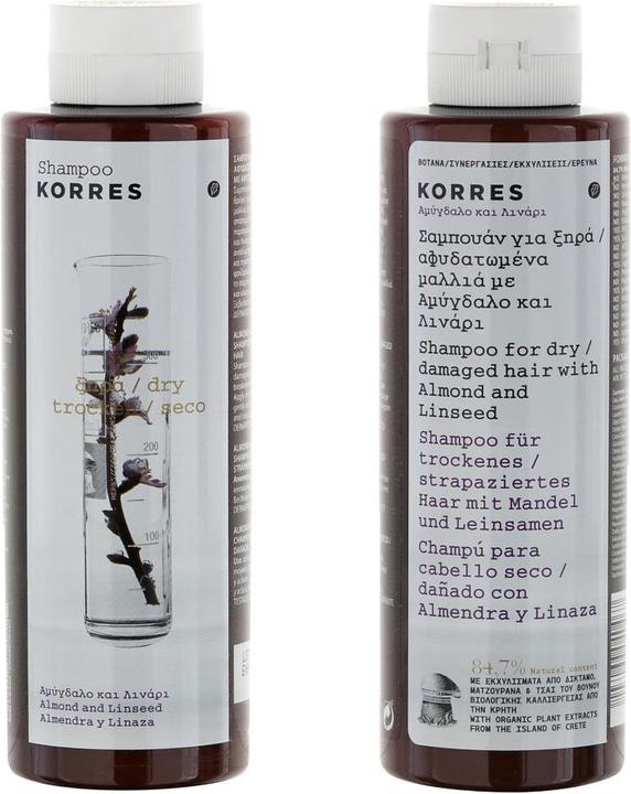 Produktbild Korres Almond & Linseed (250 ml, Flüssiges Shampoo)
