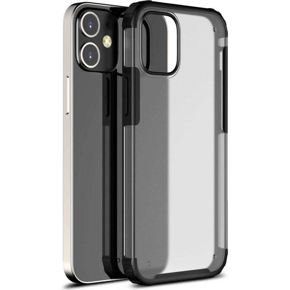 Screenguard Apple iPhone 12 Anti-Impact Hülle mit 2m Fallschutz (Apple iPhone 12), Smartphone Hülle, Schwarz