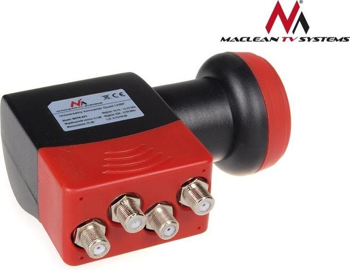 Actual product image Maclean MCTV-671 MCTV-671 High Gain Quad 4-Way LNB High Gain (Quad LNB)