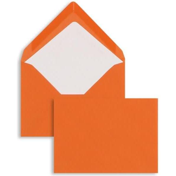 Blanke, Briefumschlag, Briefumschläge 81x114mm (DIN C7) 100g/qm gummiert VE=100 Stück orange (100 x)