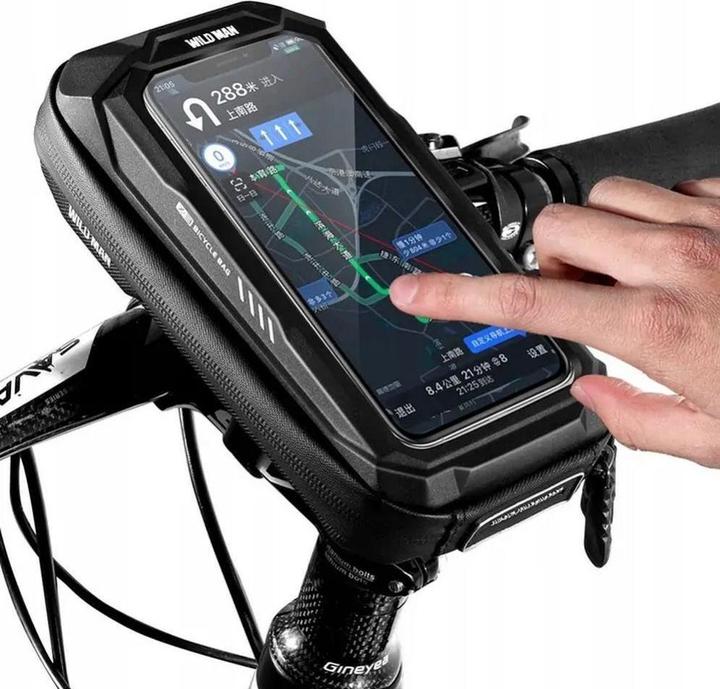 Image du produit Wildman Bicycle accessory traveling bag for handlebars with zipper X3 0,5L black (3 l, Sacoche de guidon)