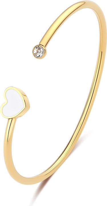 Actual product image Sagapo S'AgapÃµ - Open gold-plated solid Click bracelet SCK238 (Solid)