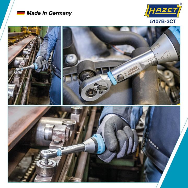 Produktbild HAZET Drehmomentschlüssel 5107B-3CT 1/4 ″ 1 - 9 Nm (1/4", 1 Nm, 9 Nm)