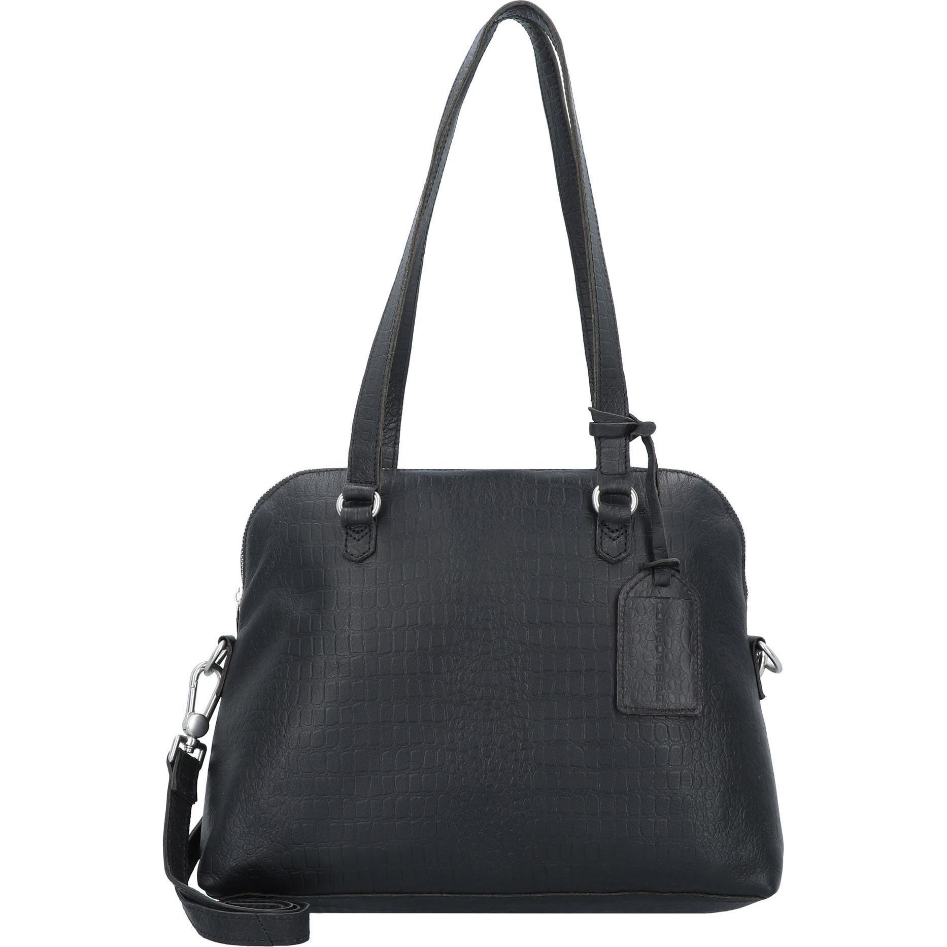 Thumbnail - Cowboysbag, Handtasche, Winwick Schultertasche Leder 34 cm, Schwarz