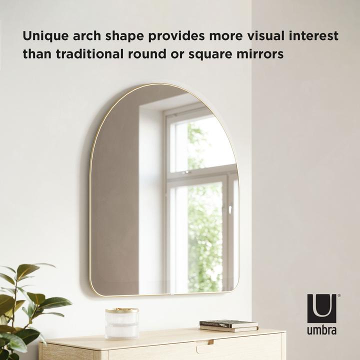 Image du produit Umbra Hubba Arched miroir mural (86 x 3 x 91 cm)