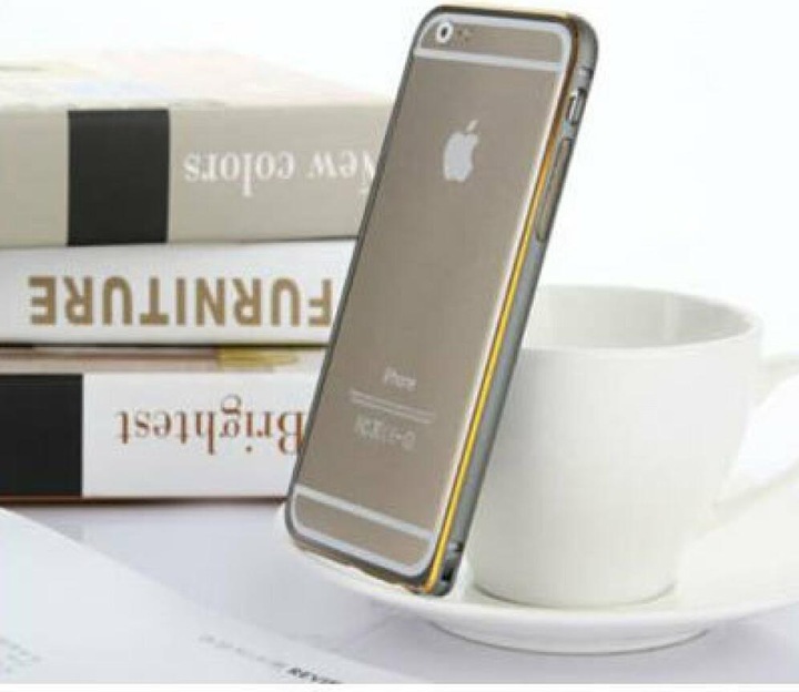 Produktbild Okmore Metal Bumper für iPhone 6 gold (Apple iPhone 6)