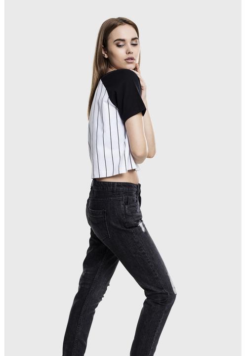 Produktbild Urban Classics Ladies Cropped Baseball Tee (S)