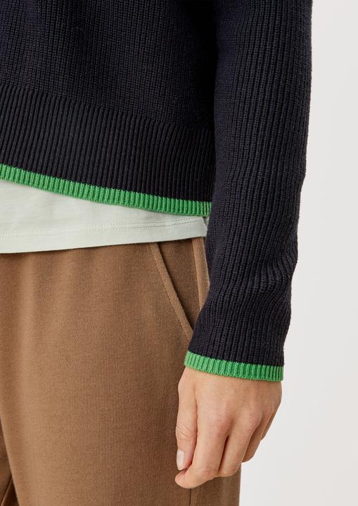 Produktbild s.Oliver Strickjacke Cardigan mit Rippstruktur (L)